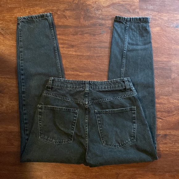 We the Free by FREE PEOPLE Dakota Straight Leg Pitch Black Denim Jeans Size 27 - Picture 3 of 8